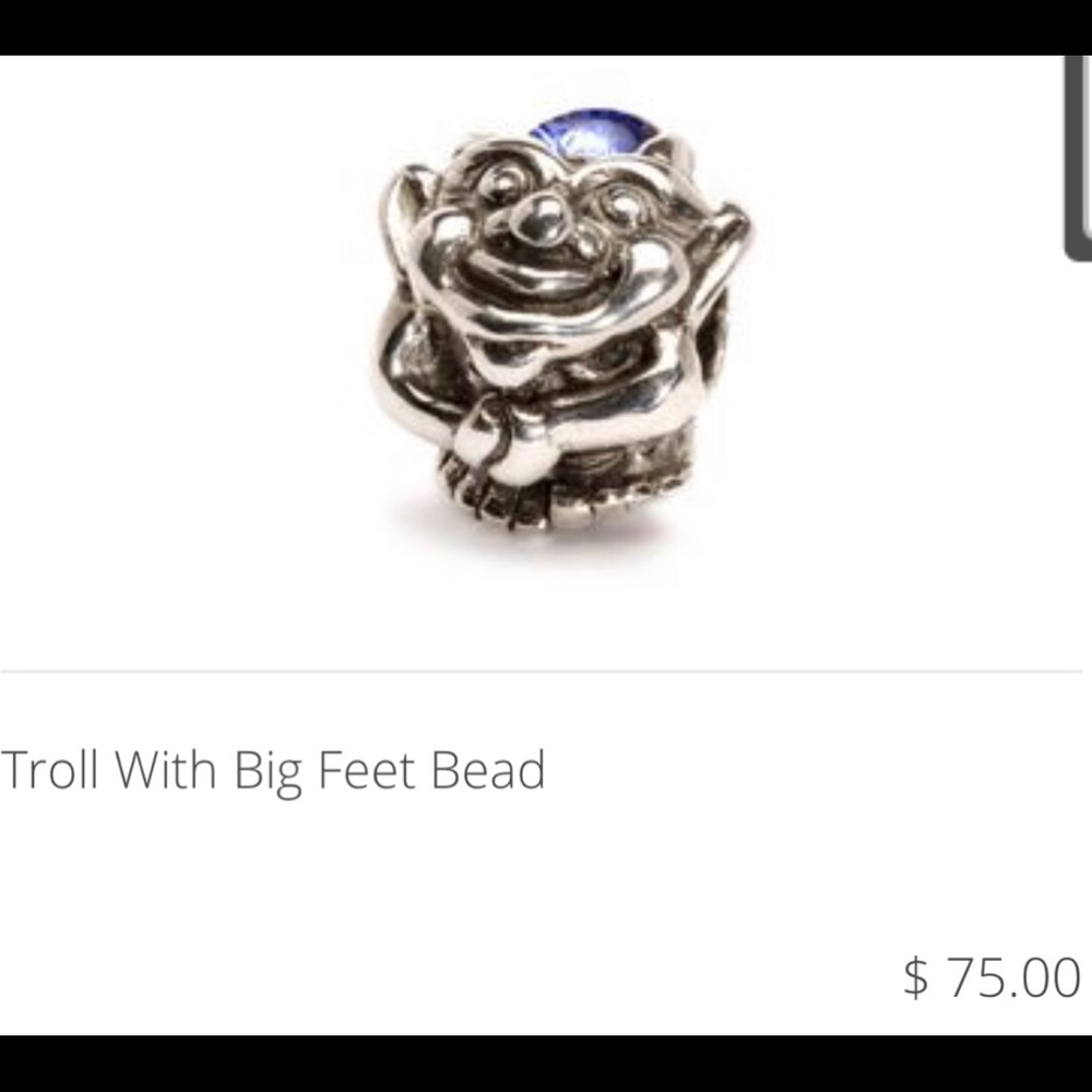 Troll Bead-Troll with Big Feet